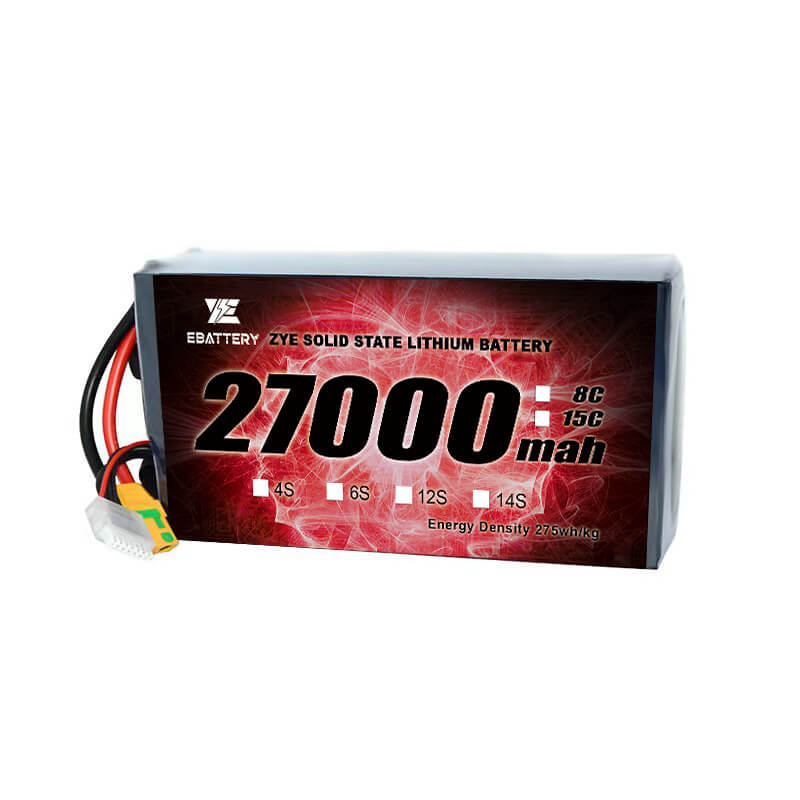 Li High Energy Density HV Solid State 27000mAh Batterij